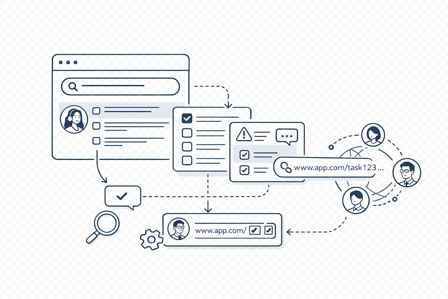 Search/filters/context links preview